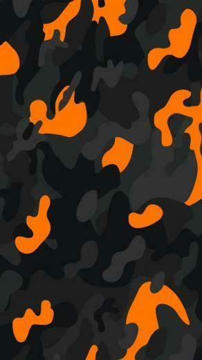 Ma Wallpaper Camo Black Orange