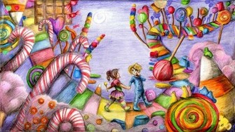 Nightime In Candyland By Neko Suika