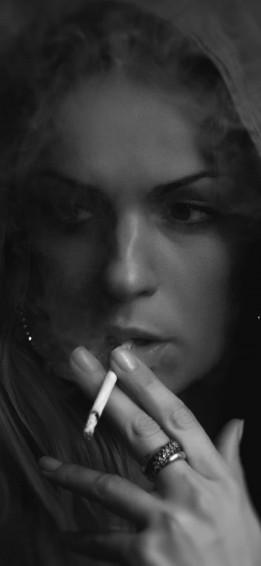Girl Smoking Wallpaper