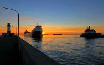 Ore Ship Duluth Mn Lake Superior