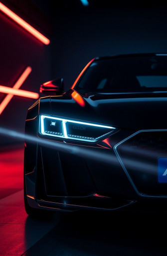 Audi Headlights Wallpaper