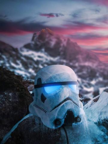 Aesthetic iPad Frozen Stormtrooper Wallpaper