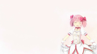 Kanmae White Wallpaper Puella Magi Madoka Magica