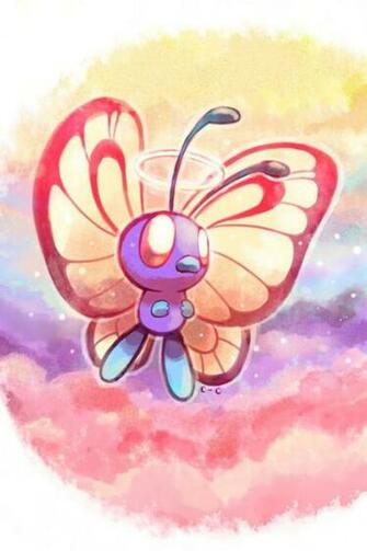 Pokemon Artwork Wallpaper Papillusion Butter