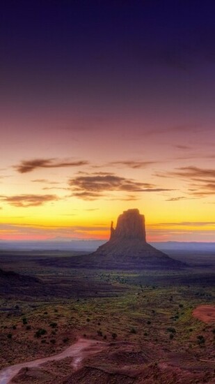 Canyon Sunset Surface Rt Wallpaper