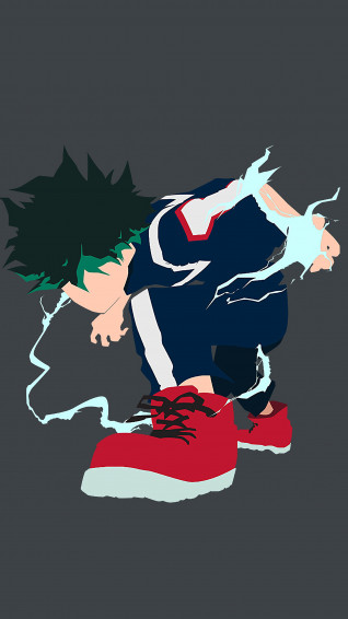 Izuku Midoriya Minimalist 4k Wallpaper