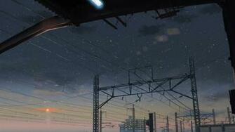 Makoto Shinkai Wallpaper Power Lines
