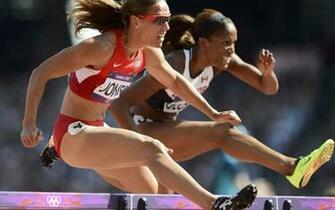 Lolo Jones Phylicia George Hurdle London Olympics Wallpaper Photo