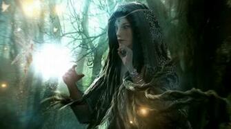 Fairy In The Forest Wallpaper Background