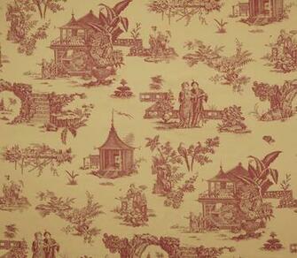 Oriental Toile Wallpaper