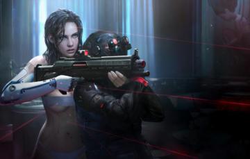 Wallpaper Future The Game Blue Eyes Beautiful