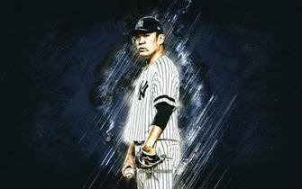 Wallpaper Masahiro Tanaka Mlb New York Yankees Blue