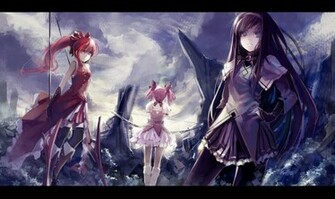 Shoujo Madoka Magica Akemi Homura Anime Girls Kaname Desktop Wallpaper