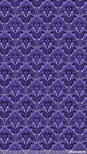 Purple Damask Pattern Android Wallpaper Vintage
