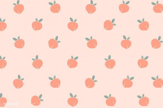 Premium Illustration Of Hand Drawn Peach Patterned Background Wallpaper