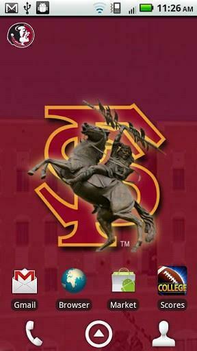 Florida State Seminoles Revolving Wallpaper App With The Background