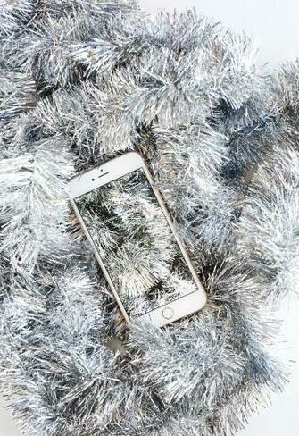 Properprintables Tinsel Holiday Wallpaper Christmas