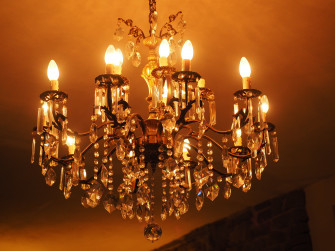 Light Fixture Bulb Ornate Indoors Pendant Lamp Wealth Wallpaper
