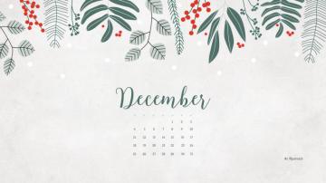December Calendar Wallpaper Desktop Background