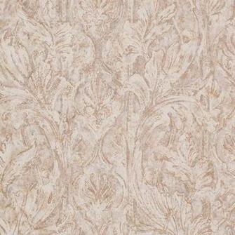 Gray Purple Motif Damask Seashell Wallpaper Traditional