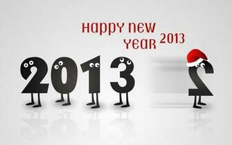 Happy New Year Cartoon HD Wallpaper Of