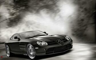 Mercedes Slr In Zauberwald Hintergrundbilder