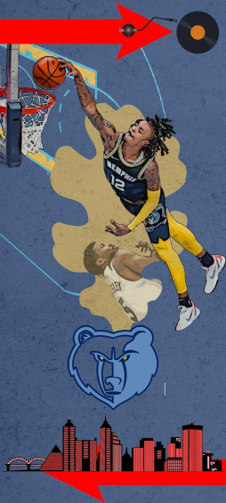 Ja Morant Dunk In Wallpaper