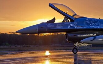 Military Aircraft At Sunrise Computer Desktop Wallpaper