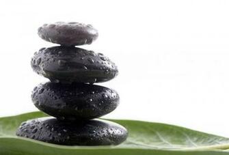 Bamboo And Zen Stones Wallpaper Wide HD