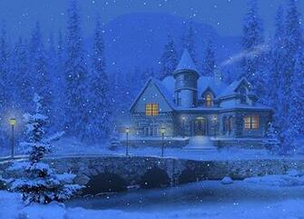Beautiful Snowfall Season Wallpaper Warm Breath Feelings