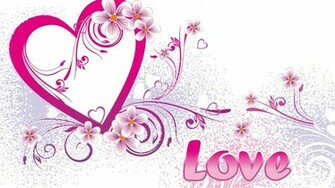 Hearts And Flowers Wallpaper
