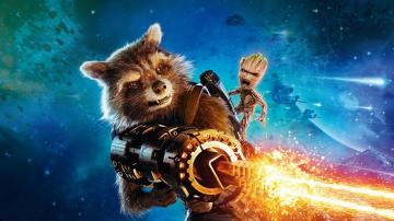Wallpaper Guardians Of The Galaxy Vol Raccoons Firing