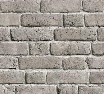 Vintage Bricks Grey Wallpaper 10m Luxury Home Decor