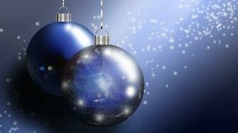 Wallpaper Wiki Blue Christmas Ornaments Widescreen Pic