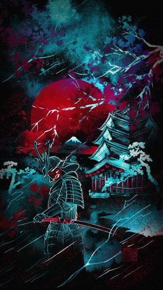 Samurai Castle iPhone Wallpaper