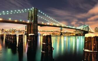 Bridge Screensavers Brooklyn Wallpaper Christmas Cities Pictures