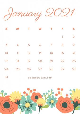January Calendar Wallpaper