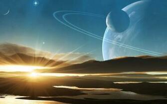 Alien Planets Wallpaper Sky Sunset World