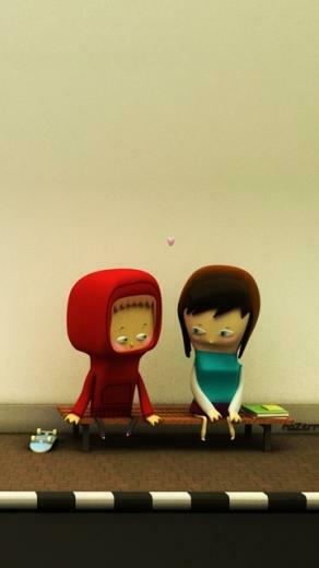 3d Cute Love Dolls Mobile Phone Wallpaper HD