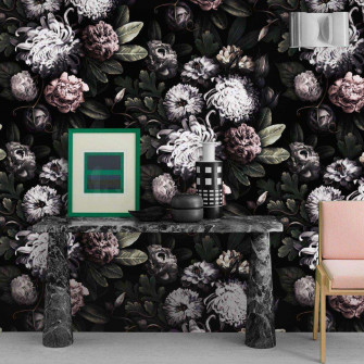 Dark Floral Wallpaper Wallpaper4beginners