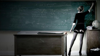Sensuality Sensual Sexy Woman Girl Model Teacher Legs Stockings