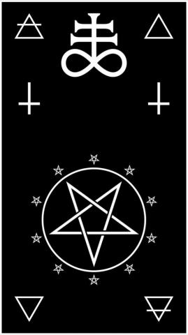 Pentagram Brimstone Sulphur Four Elements Portrait Display