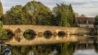 Wonderful Stone Bridge In French Countryside Hq Wallpaper