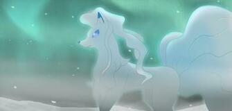 Alolan Ninetales Fond D Cran And Arri Re Plan
