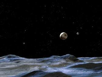 Pluto System From The Surface Of One It S Tiny Moons Credit Nasa