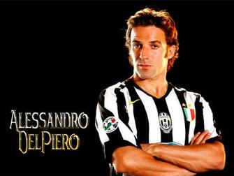 Sfondo Desktop Nero Con Alessandro Del Piero Wallpaper