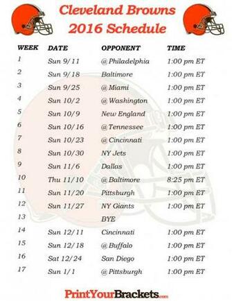 Home Cleveland Browns Schedule