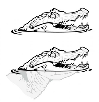 Crocodile Vector By Popchar Scraps