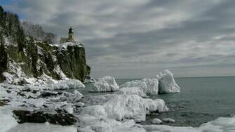Lighthouse In Winter