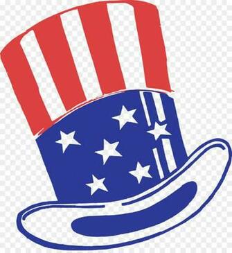 Uncle Sam Hat Background Clipart Line Font Transparent